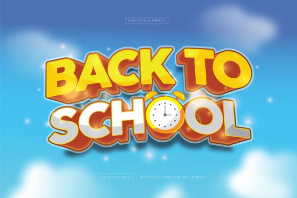 Back to School Watch Style Effect Editab