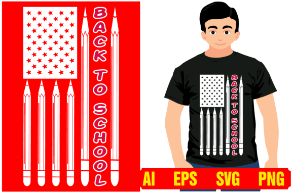 Back to School with American Flag Shirt