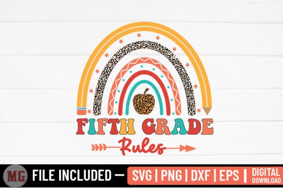 Fifth Grade Rules - Back to School SVG: A Versatile Design for Creative Projects