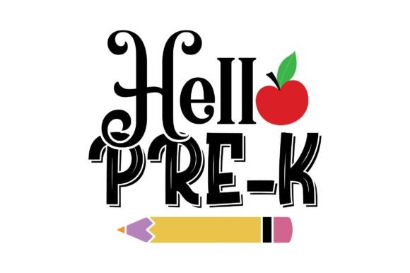 Hello Pre-k SVG - Back to School SVG: A Versatile Design for Creative Entrepreneurs