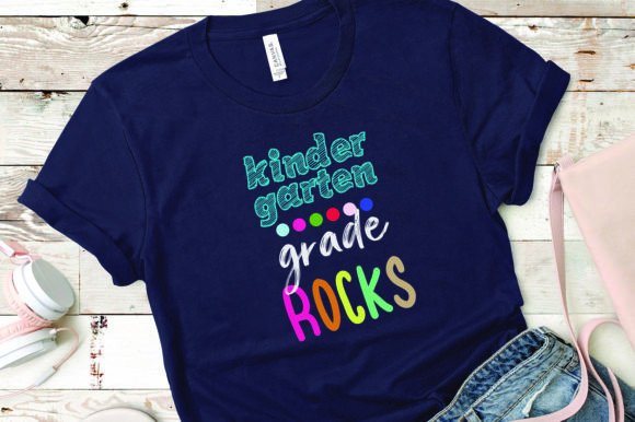 Kindergarten Rock Back to School Svg