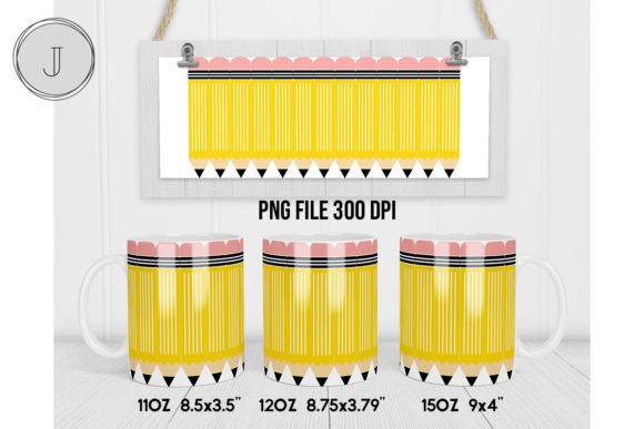 Pencil Mug Back to School Add Text Wrap4: A Practical Digital Design for Creative Use