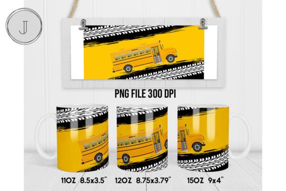 School Bus Mug Back to School Wrap2: A Practical Solution for Custom Mug Designs