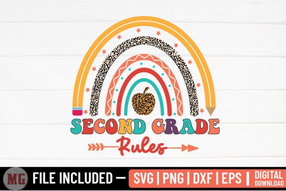 Second Grade Rules - Back to School SVG