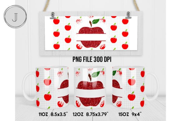 Teacher Mug Back to School Apple Mug3: A Versatile Digital Design for Custom Creators